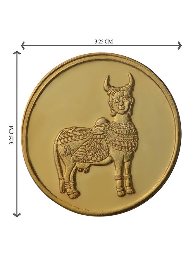 Pray Everyday "Kamdhenu" Gold Plated Coin (Set of 2 Coins) - Image 3